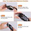 Rechargeable Electric Hair Clipper Cordless Clipper Hair Trimmer Shaver Barber Clipper Hair Cutting Machine