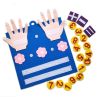 Kid Felt Finger Numbers Math Toys; Children Counting Early Learning Educational Board; For Toddler Teaching Aid