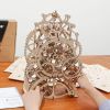 Robotime ROKR DIY 3D Wooden Puzzle Mechanical Gear Drive Pendulum Clock Assembly Model Building Kit Toys for Children LK501