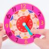 Primary School Clock Model; Children's Clock Math Teaching Aids; First Grade Students Cognitive Time Hour Toy
